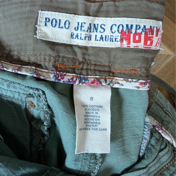 Vintage Polo Jeans Company Ralph Lauren Cargo Capri Low-Rise - Picture 5 of 5